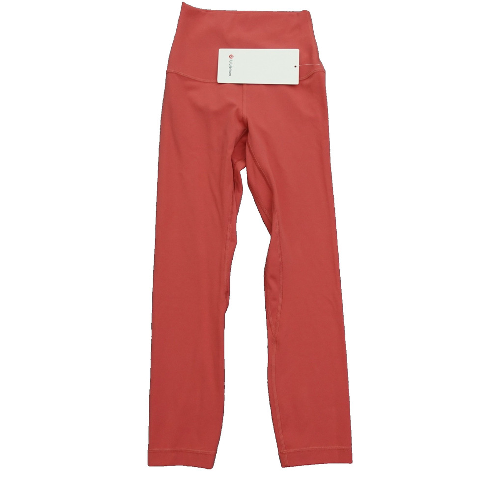 New Lululemon Leggings Size 2 Align HR High Rise 23” Crop DTRE Desert Red $98